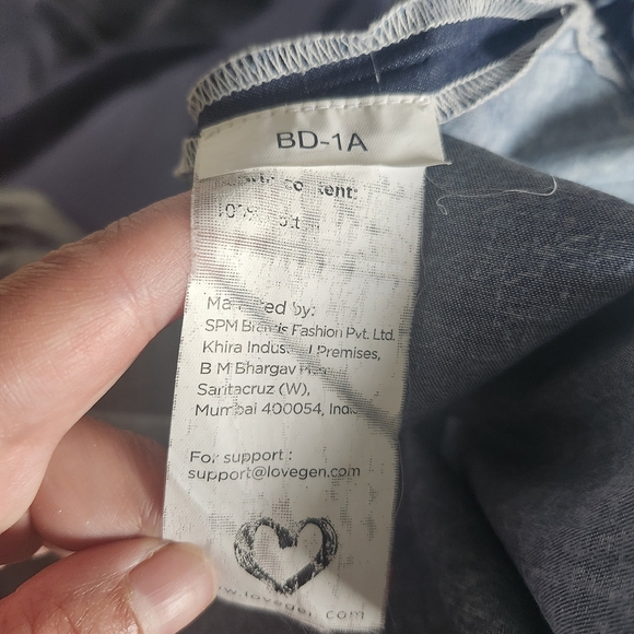 Denim Look Cropped Cape Jacket Sz S Lightweight Chambray Style Western Cowgirl - Picture 11 of 11